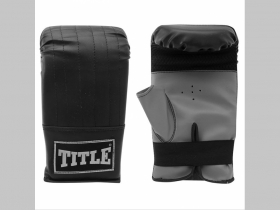 Title šedočierne boxerské rukavice tréningové "pytlovky" 